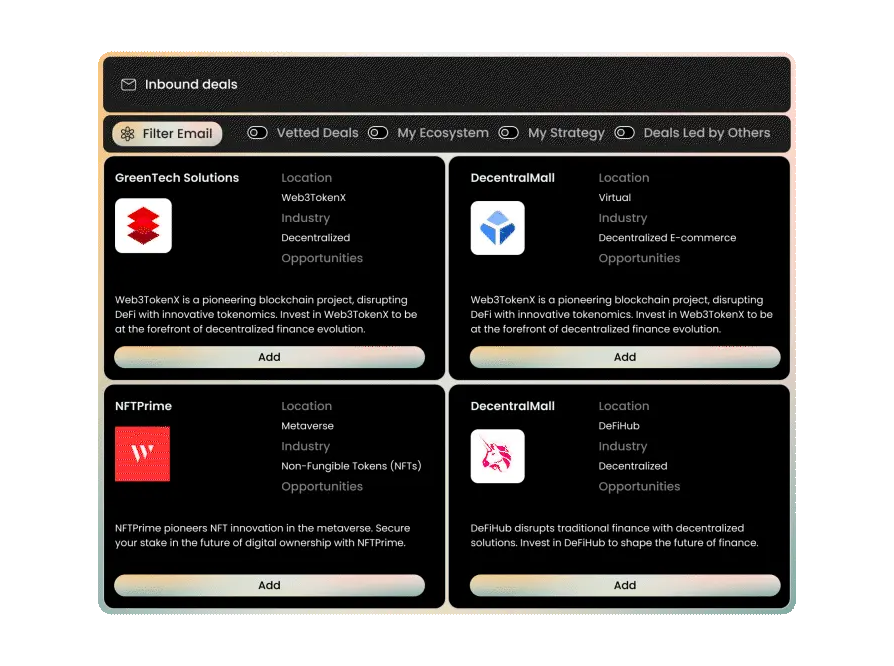 An investment dashboard with video preview at the bottom right.